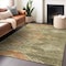 Homeroots 10' X 14' Green And Terra Cotta Southwestern Washable Indoor Outdoor Area Rug 603544 - alternate 5