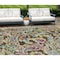 Homeroots 10' X 14' Chocolate And Artichoke Green Paisley Washable Indoor Outdoor Area Rug 588605 - alternate 1