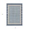Homeroots 3' X 5' Navy Blue And Denim Blue Striped Washable Indoor Outdoor Area Rug 610486 - alternate 4