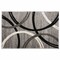 World Rug Gallery Modern Wavy Circles Design Area Rug 2 ft 7 in x 4 ft Gray 377GRAY27X4 - alternate 3