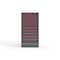 Strong Hold 13 drawer cabinet - (7x 2ft, 5x 4ft, 1x 7ft) - Red accents - E-Lock w/ Tracking S3060-PPTAS-1302DS - alternate 1