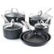 Martha Stewart 10 Piece Nonstick Hard Aluminum Cookware Set in Matte Black 129228.1 - alternate 5