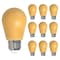 Bulbrite 25W Equivalent Ceramic Yellow Color S14 Weatherproof Outdoor E26 Medium Base LED Light Bulb, 10PK 862320 - alternate 1