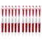 Pentel GlideWrite Ballpoint Pen with TechniFlo Ink, 1.0mm Medium Line, Red, 12PK BX910-B - alternate 1