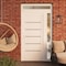 Vdomdoors Front Exterior Prehung Metal-Plastic Door, Manux 8415 White Silk, Side and Top Sidelite Transom, Of MANUX8415EXD-WS-W32+14xH80+14-RH - alternate 3