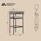 Manhattan Comfort Onda Metal Upholstered Vegan Leather Barstool in Taupe BS1638-2 - alternate 4