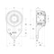 Ntn 3 Holes, Flange Bracket Housing, Flange Mount Bearing, Radial Ball, 1-7/16 in Dia, Stainless Steel, Set Screw SUCFB207-23 - alternate 2