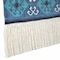 Homeroots 36" X 20" Blue Ivory And Teal Southwestern Cotton Hanging Tapestry 515650 - alternate 6