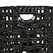 Happimess Lasuna Coastal Bohemian Water Hyacinth Handwoven Checker Weave Nesting Baskets w/Handles, Black, Se BSK2033C-3SET - alternate 5