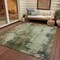 Homeroots 3' X 5' Pewter And Ivory Abstract Washable Indoor Outdoor Area Rug 616184 - alternate 7