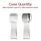 Smarty Had A Party Silver Disposable Plastic Mini Flatware Set - Dessert Spoons and Dessert Forks (960 Guests), 1920PK 790-SVCS-CASE - alternate 5