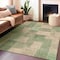 Homeroots 3' X 5' Artichoke Green Geometric Washable Indoor Outdoor Area Rug 608256 - alternate 5