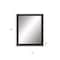 Homeroots 33" Dark Brown Accent Mirror 632748 - alternate 5