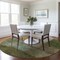 Homeroots 8' Green Copper And Beige Round Abstract Washable Indoor Outdoor Area Rug 603727 - alternate 5