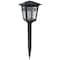 Boston Harbor Solar Coach Stake Light, NIMh Battery, AA Battery, 1Lamp, Plastic and Glass Fixture, Black 26072 - alternate 2