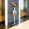 M&T Displays Silver 11 x 17 Inch Pedestal Sign Holder with Clear Brochure Holder Menu Board Floor Standing UCUMBN1517X9002 - alternate 3