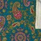 Homeroots 50" X 70" Green and Pink Kantha Cotton Paisley Throw Blanket with Embroidery 332337 - alternate 4
