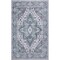 Jonathan Y Superbia Boho Medallion Border Non-Slip Machine-Washable Blue/Gray 5 ft. x 8 ft. Area Rug WSH502E-5 - alternate 1