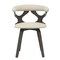 Leisuremod Modern Wooden Dining Chair, Dark Walnut Frame in Taupe, Klyne Collection KCDW-22TP - alternate 8