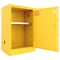 Securall Flammable Storage Cabinet, 12 Gallon, 1 Shelves, 24 in W x 35 in H x 18 in D, Yellow A105 - alternate 1