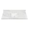 Kingston Brass 49" x 22" Quartz Vanity Top with Rectangular Sink, 8" Faucet Drillings, Quartz White KVPB4922W38CL - alternate 1