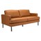 Homeroots 72" Brown Polyester Sofa With Black Legs 396466 - alternate 5