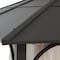 Sunjoy 12 ft. x 16 ft. Brown Steel Gazebo with 2-tier Hip Roof Hardtop A102009140 - alternate 4