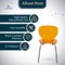 Leisuremod Modern Oyster Side Chair in Transparent Orange with Chromed Base OC17TOR - alternate 5