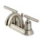 Kingston Brass Double-Handle 4" Centerset Bathroom Faucet with Pop-Up Drain, Brushed Nickel KB8618CML - alternate 1