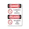 Signmission OSHA Danger Sign, Flammable No Smoking Bilingual, 24in X 18in Decal, OS-DS-D-1824-VPR-1824 OS-DS-D-1824-VPR-1824 - alternate 1