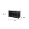Homeroots Solid Iron Black Body White Marble Top Kitchen Island With 4 Drawer 380614 - alternate 5