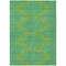 Homeroots 5' X 8' Green And Aqua Geometric Washable Indoor Outdoor Area Rug 598735 - alternate 6