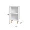 Homeroots 34" Natural And White Wood Two Tier Bookcase 403102 - alternate 4