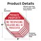 Signmission Private Property No Trespassing Vio, 6 inch X 6 inch, Vinyl Decal, 5PK OC-D-5PACK-6-171 - alternate 2