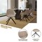 Leisuremod Markley Swivel Leather Dining Arm Chair with Iron Legs, 2PK ESCBL-26-TP2 - alternate 5