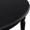 Homeroots 39" Black Solid Wood Round Top Dining Table 569346 - alternate 6