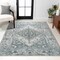 Jonathan Y Pavel Distressed Medallion Low-Pile Machine-Washable Light Gray/Blue 4 ft. x 6 ft. Area Rug WSH317B-4 - alternate 6