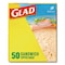 Glad Zipper Food Storage Plastic Sandwich Bags, 6.63 x 5.88, Clear, 600PK 57263 - alternate 8