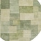 Homeroots 8' Artichoke Green Round Geometric Washable Indoor Outdoor Area Rug 608258 - alternate 4
