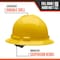Malta Dynamics Full Brim Hard Hat, Polyethylene, 4 Point Ratchet, Type 1, Class E and G, Yellow HHY2004-Case - alternate 6