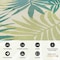 World Rug Gallery Modern Floral Reversible Plastic Area Rug 9 ft x 12 ft Green 6053GREEN9X12 - alternate 7