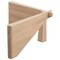 Leisuremod Imperial Triangle Coffee Table Base, Natural NG52NWB - alternate 7