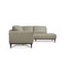 Homeroots Light Green Leather L Shaped Two Piece Sofa and Chaise Sectional 523996 - alternate 6