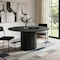 Homeroots 60" Black Solid Wood Pedestal Base Round Top Dining Table 721055 - alternate 4