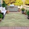 Homeroots 9' X 12' Sage And Ivory Abstract Washable Indoor Outdoor Area Rug 631315 - alternate 6