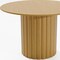 Homeroots 46" Brown Solid Wood Pedestal Base Round Top Dining Table 720983 - alternate 3
