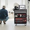 Vevor 4-Tier Tool Cart on Wheels 350lb Rolling Work Cart with Drawer & Pegboard T271401 - alternate 8
