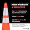 Traffic Kontrol 36in Traffic Cone, 12 Lbs, Orange, 6in + 4in Hi Intensity Reflective Collars, 1PC TKTC-36-12-OR-2C - alternate 4