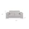 Homeroots 73in Light Gray and Silver Leather Reclining Loveseat 720578 - alternate 7