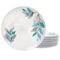 Gibson Home Tropical Sway Vineyard 12 Piece 11 Inch Melamine Dinner Plate Set in Blue 136422.01 - alternate 1